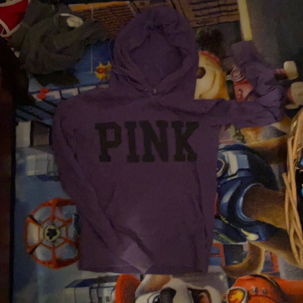 Purple PINK victoria’s secret hoodie